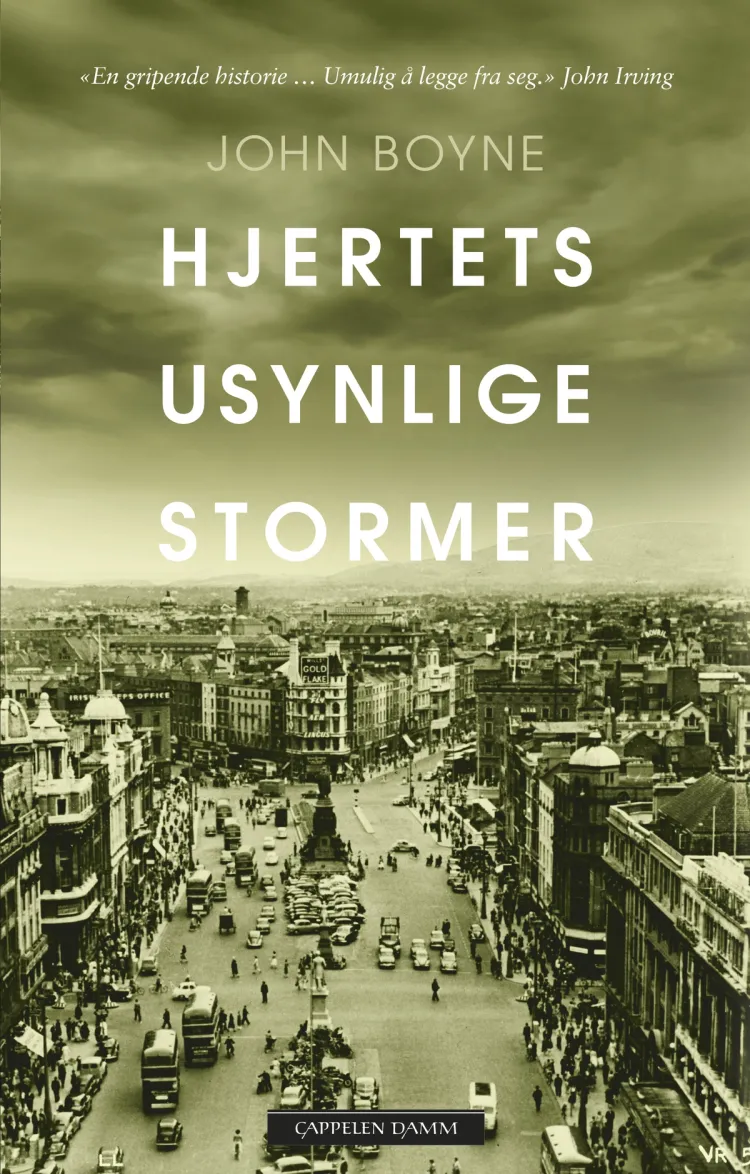 Omslag Hjertets usynlige stormer av John Boyne (Innbundet)