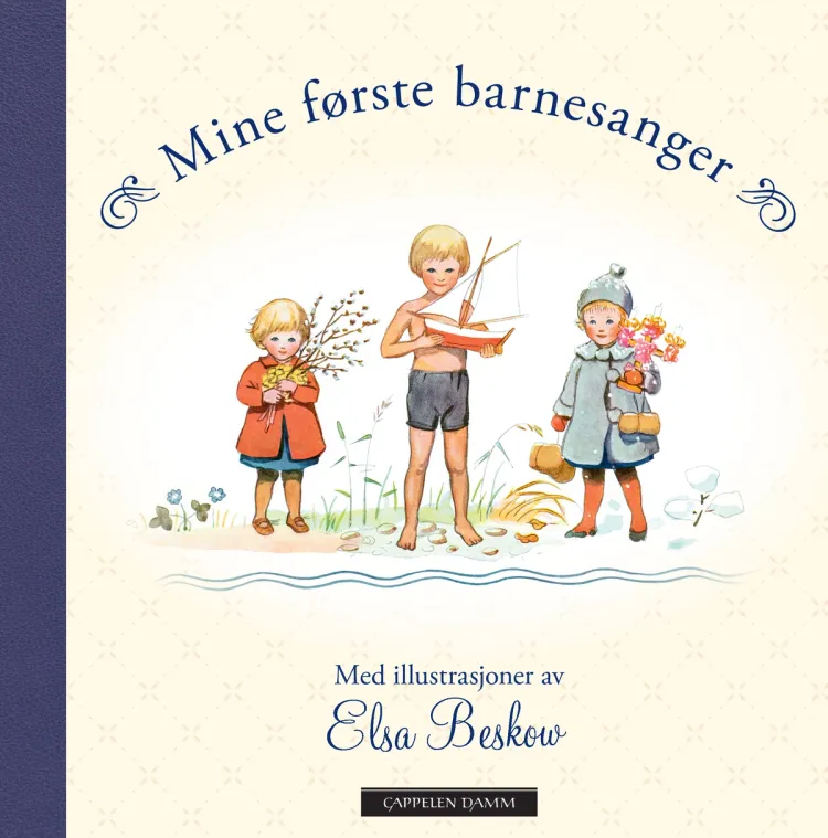 Omslag Mine første barnesanger (Innbundet)