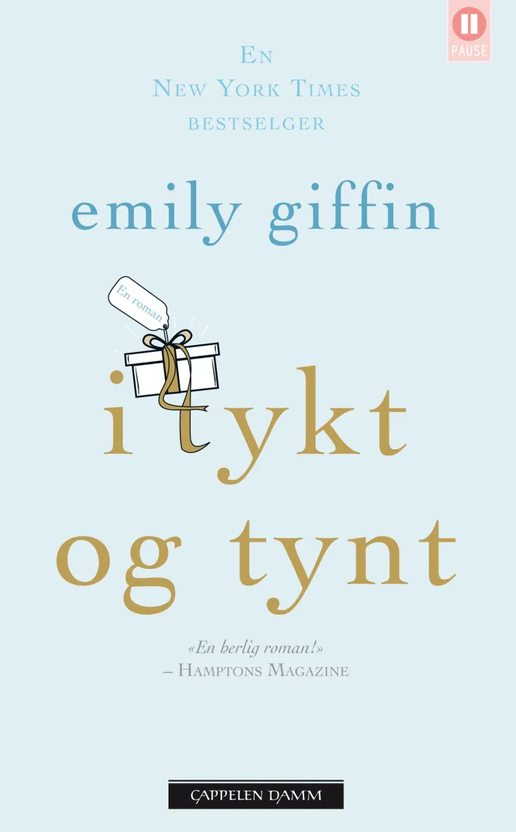 Omslag I tykt og tynt av Emily Giffin (Heftet)