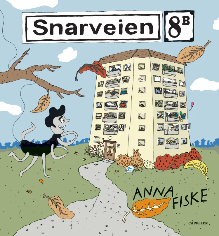 Omslag Snarveien 8 B av Anna Fiske (Ebok)