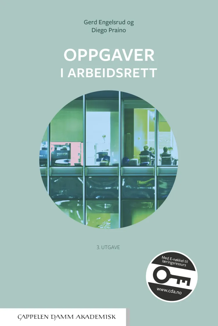 Omslag Oppgaver i arbeidsrett av Gerd Engelsrud og Diego Praino (Heftet)