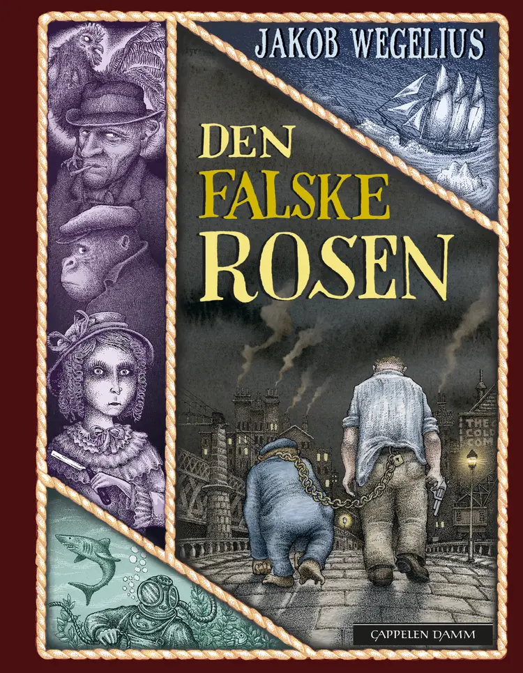 Omslag Den falske rosen av Jakob Wegelius (Innbundet)