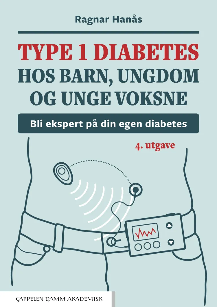 Omslag Type 1 diabetes hos barn, ungdom og unge voksne av Ragnar Hanås (Heftet)