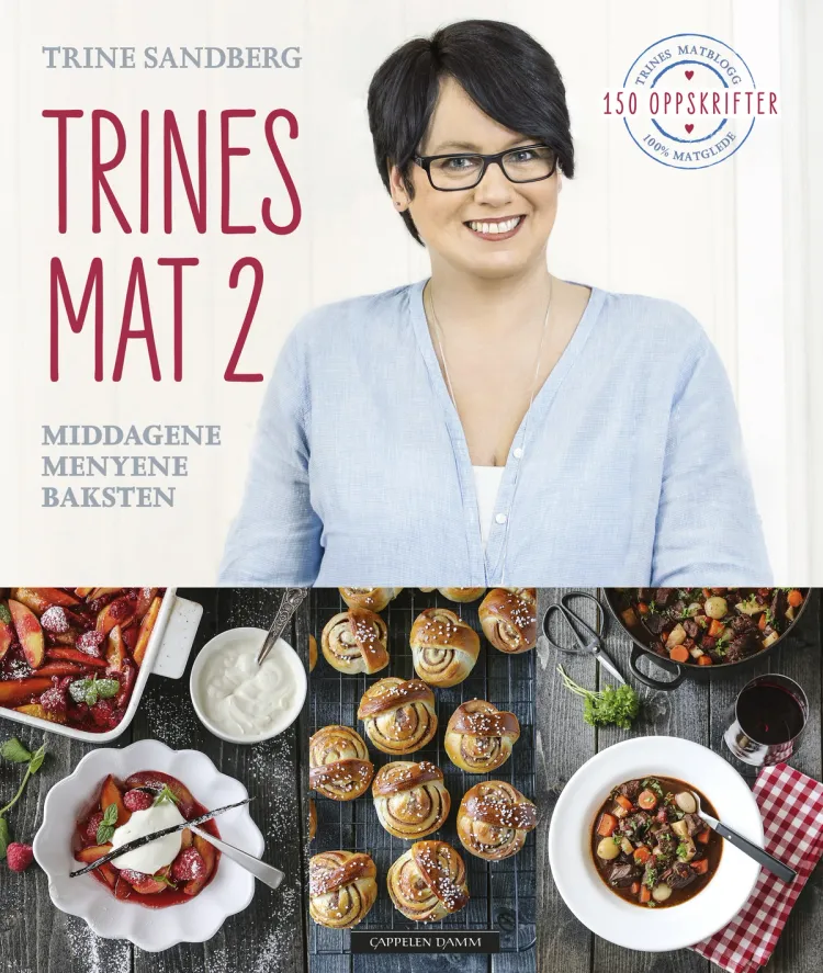 Omslag Trines mat 2 av Sandberg, Trine (Innbundet)