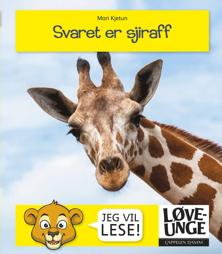 Omslag Løveunge - Svaret er sjiraff av Mari Kjetun (Ebok)