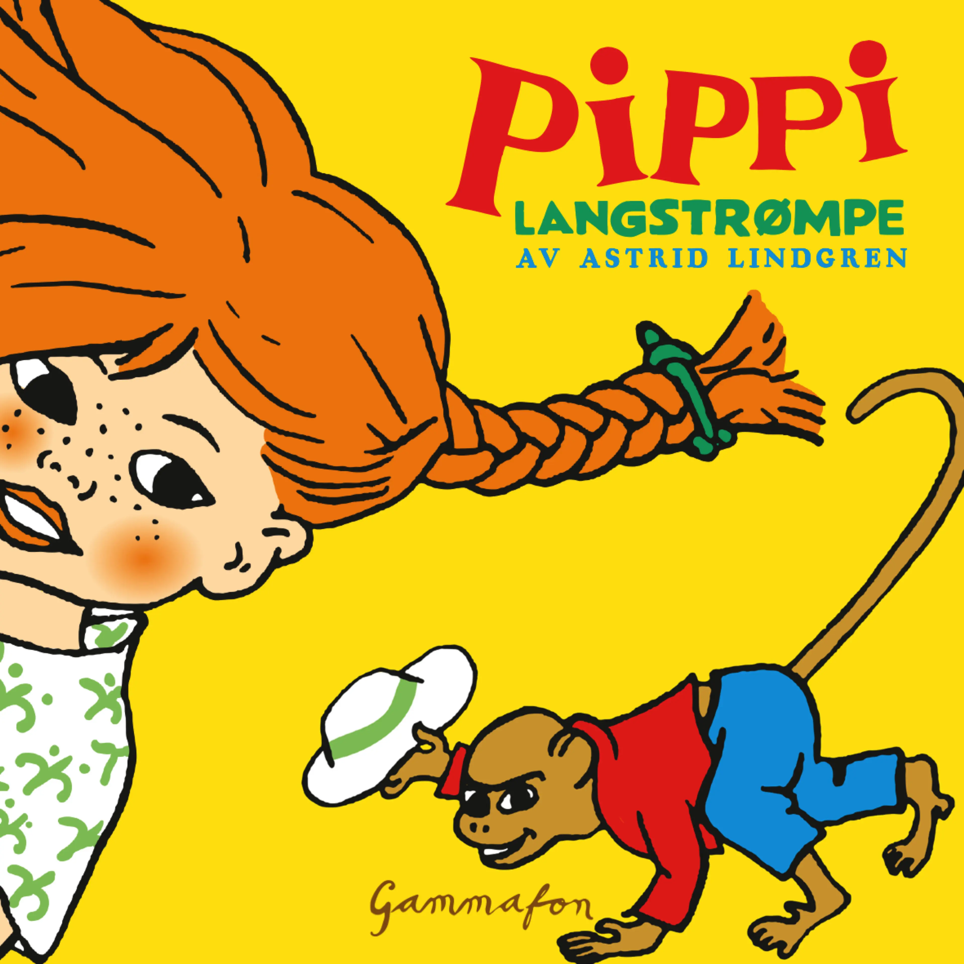 Omslag Pippi Langstrømpe av Astrid Lindgren (Lydbok)