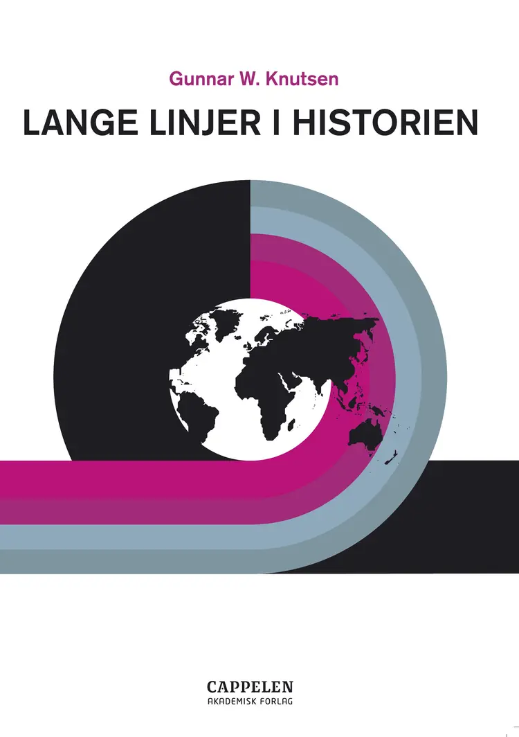Omslag Lange linjer i historien av Gunnar W. Knutsen (Heftet)