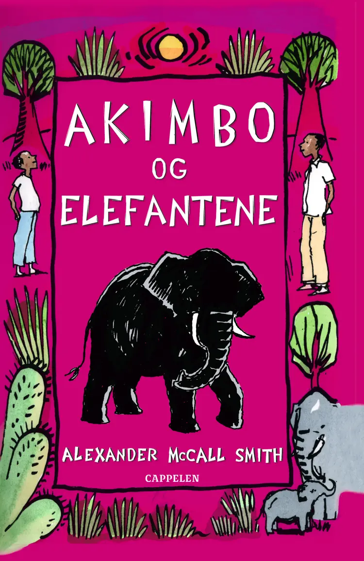 Omslag Akimbo og elefantene av Alexander McCall Smith (Innbundet)