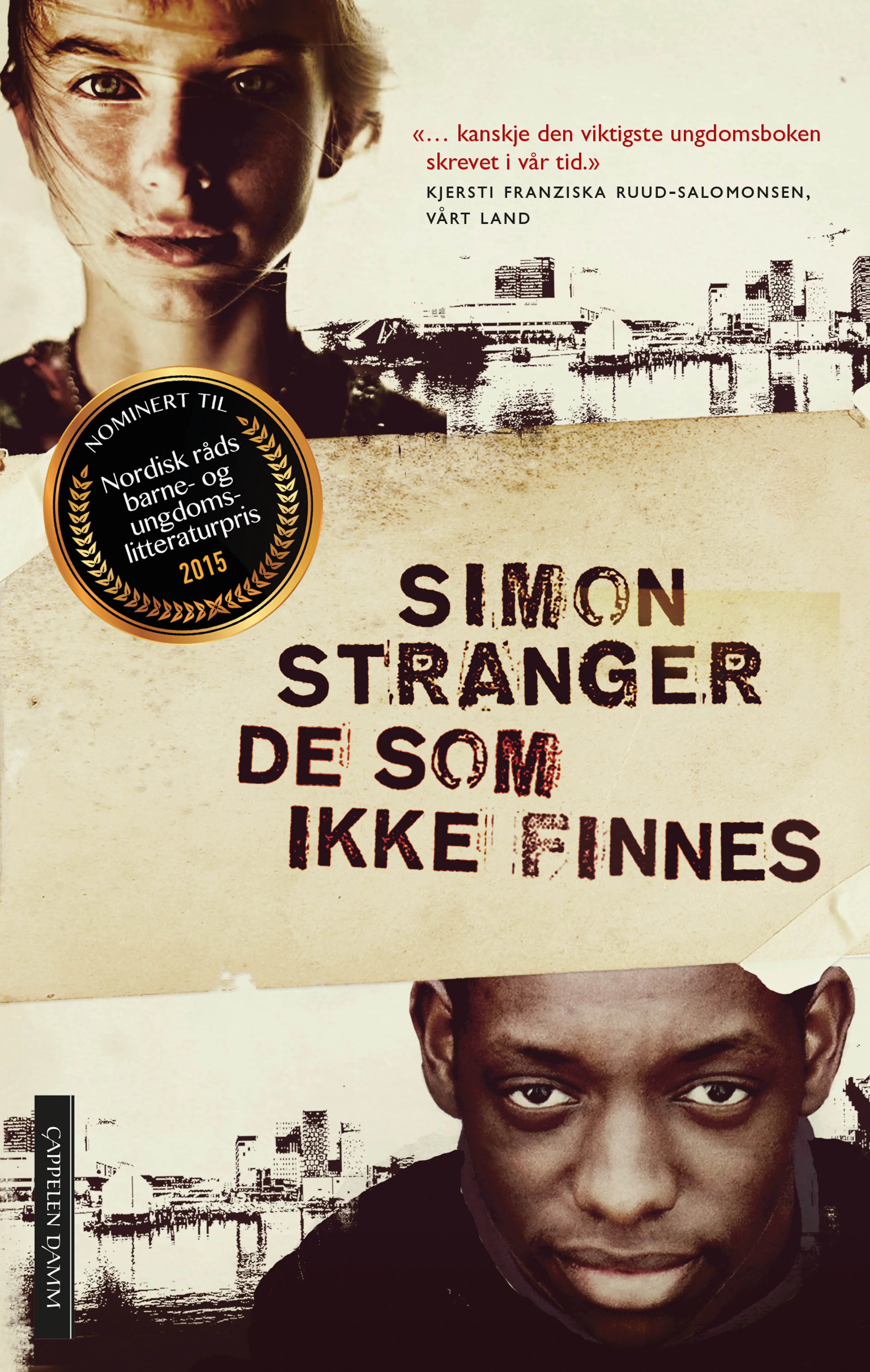 Omslag De som ikke finnes av Simon Stranger (Heftet)