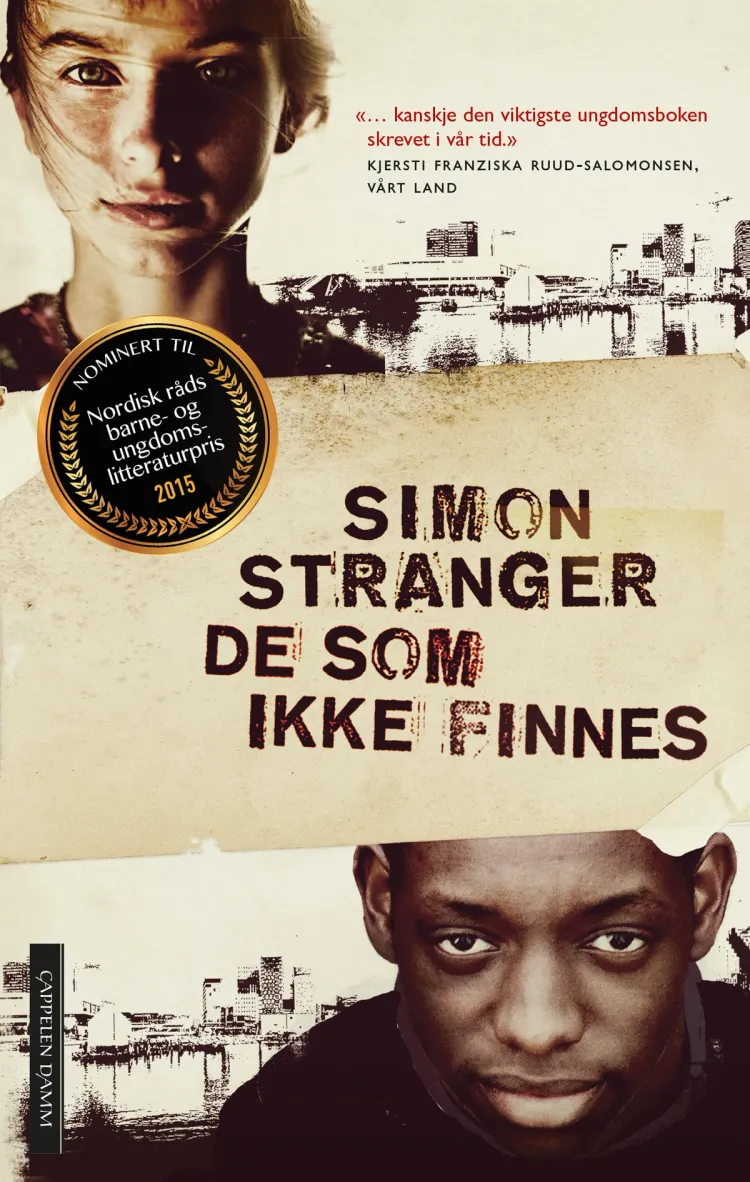 Omslag De som ikke finnes av Simon Stranger (Heftet)