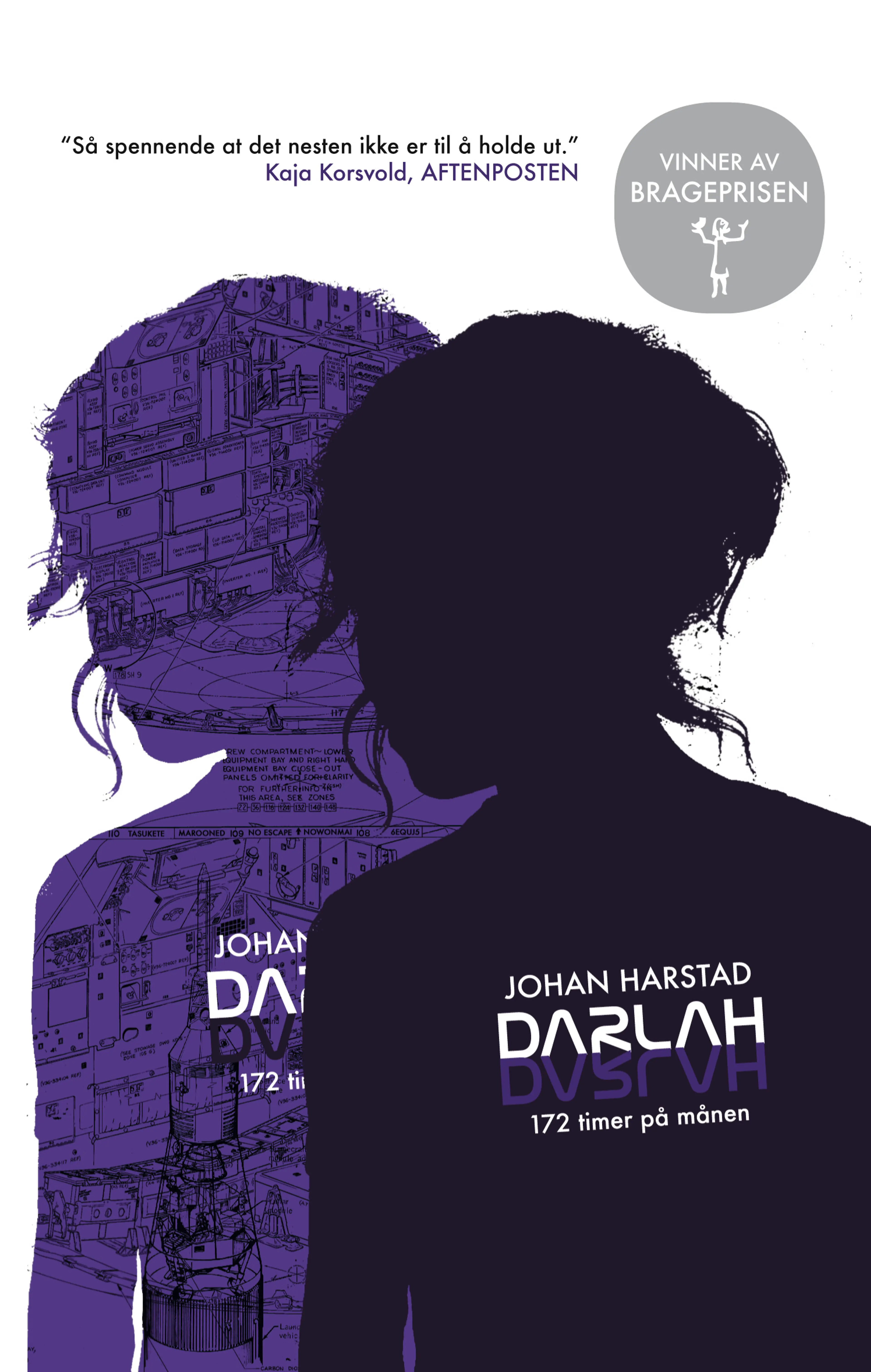 Omslag Darlah - 172 timer på månen av Johan Harstad (Heftet)