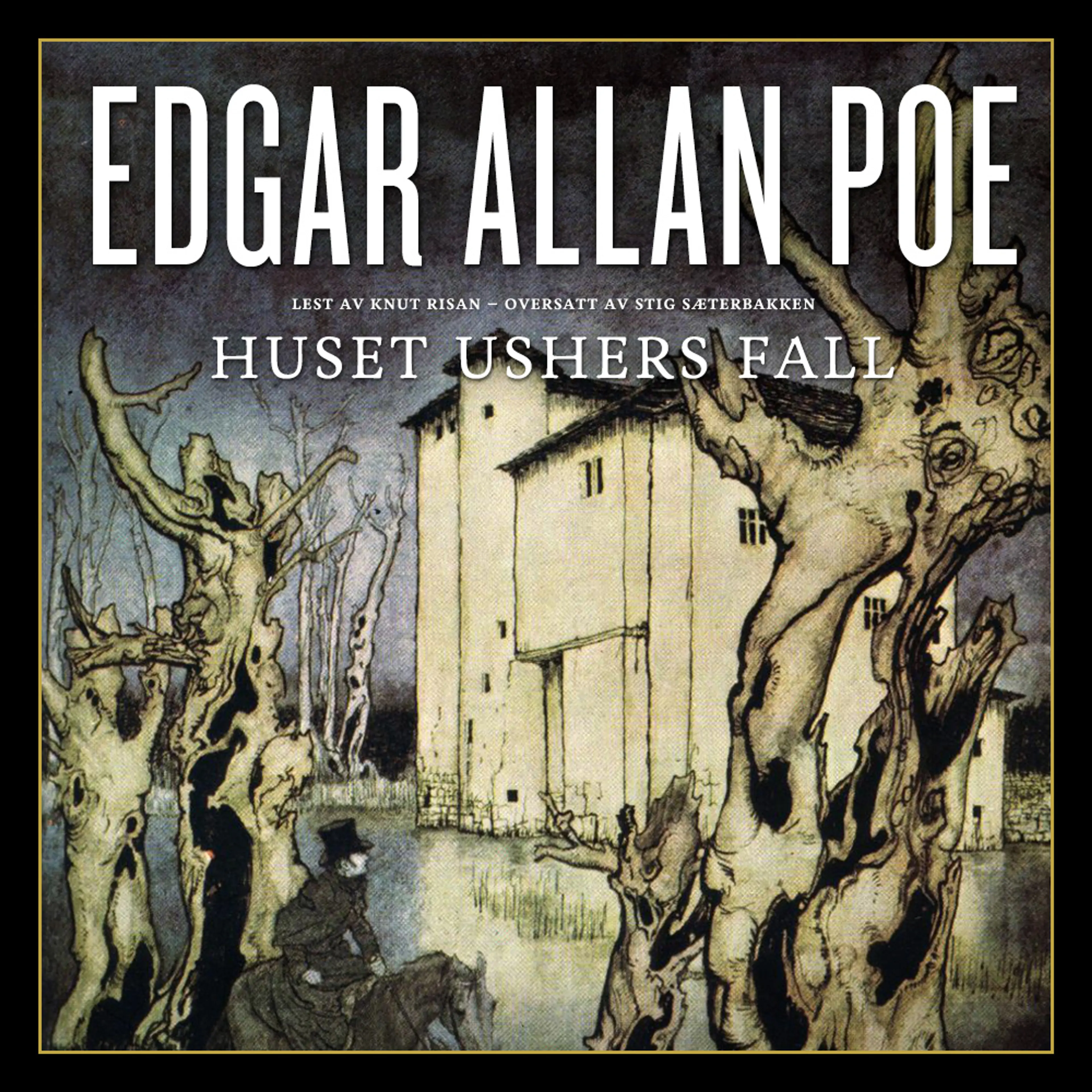 Omslag Huset Ushers fall av Edgar Allan Poe (Lydbok)