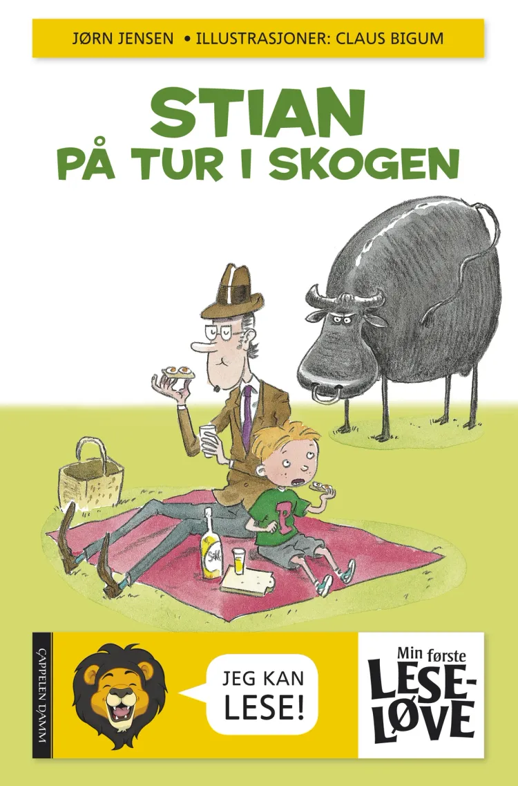 Omslag Min første leseløve - Stian på tur i skogen av Jørn Jensen (Innbundet)