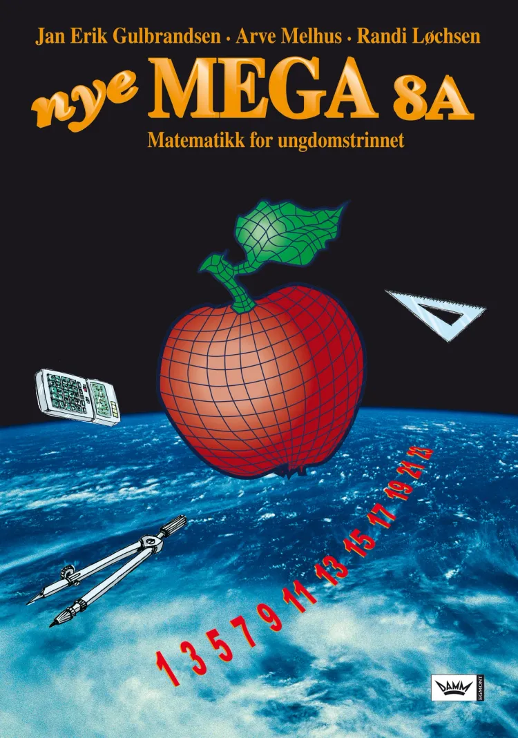 Omslag Nye Mega 8A elevbok bm av Jan Erik Gulbrandsen, Arve Melhus og Randi Løchsen (Innbundet)