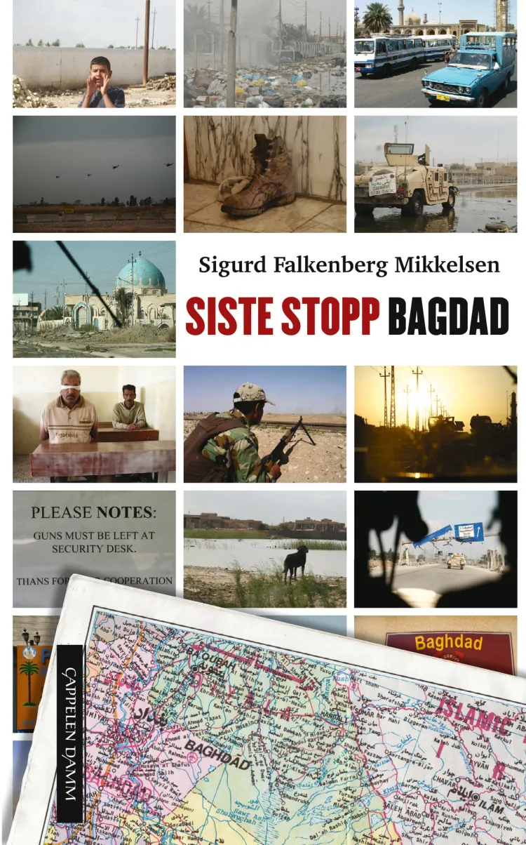 Omslag Siste stopp Bagdad av Sigurd Falkenberg Mikkelsen (Heftet)