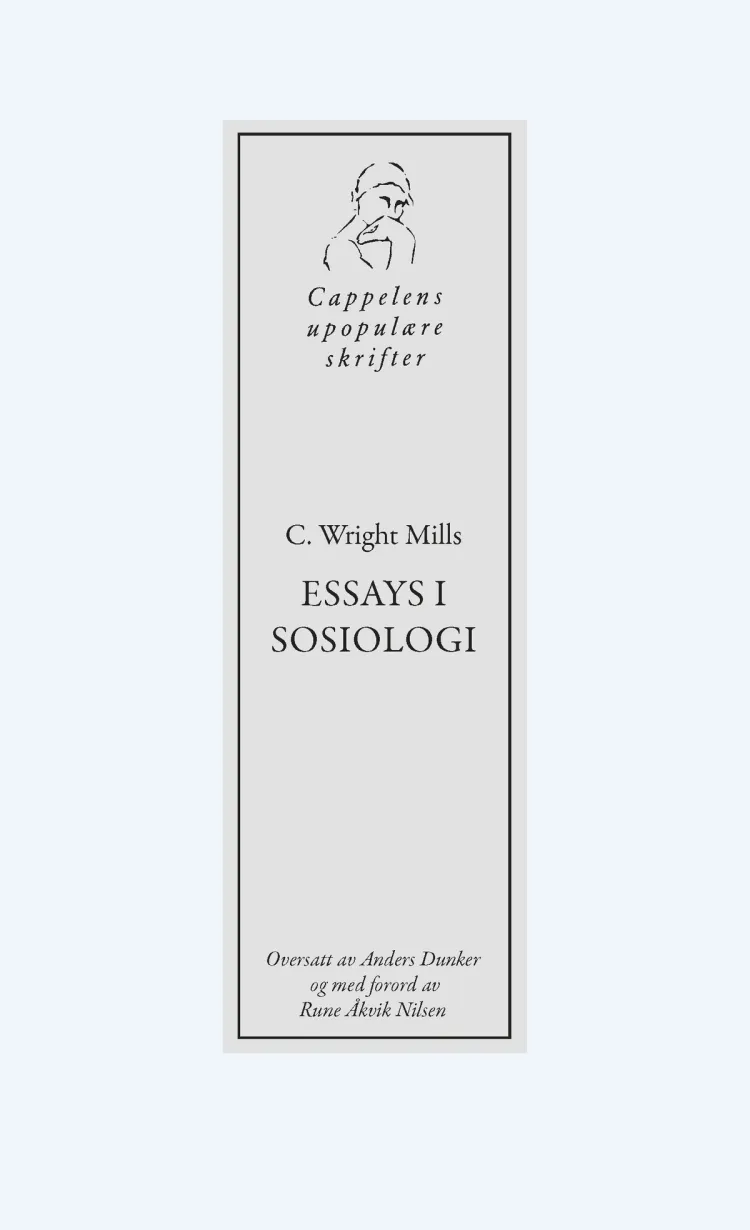Omslag Essays i sosiologi av C. Wright Mills (Heftet)