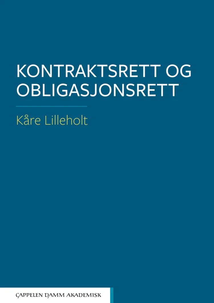 Omslag Kontraktsrett og obligasjonsrett av Kåre Lilleholt (Heftet)