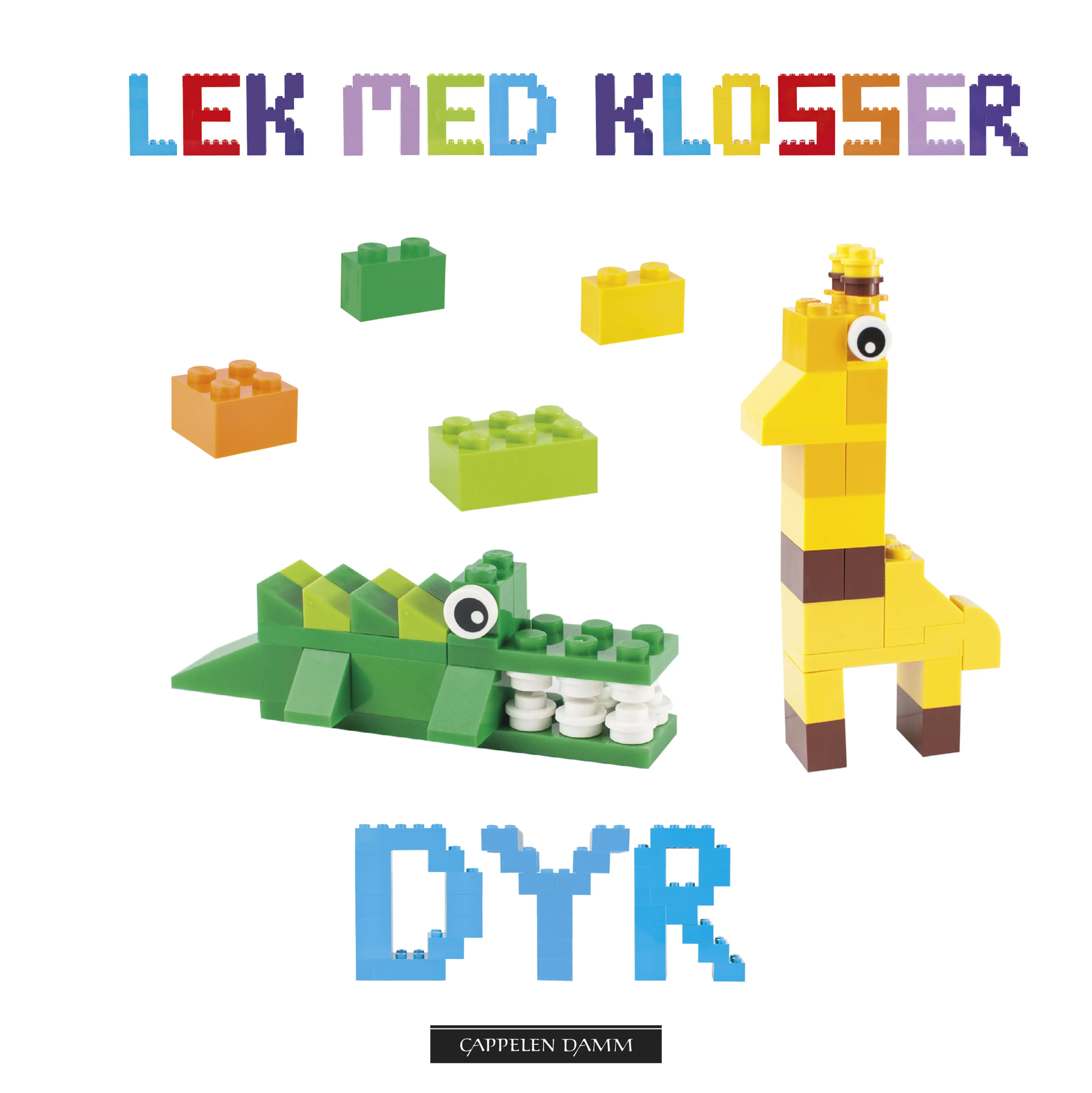 Omslag Lek med klosser - Dyr (Innbundet)
