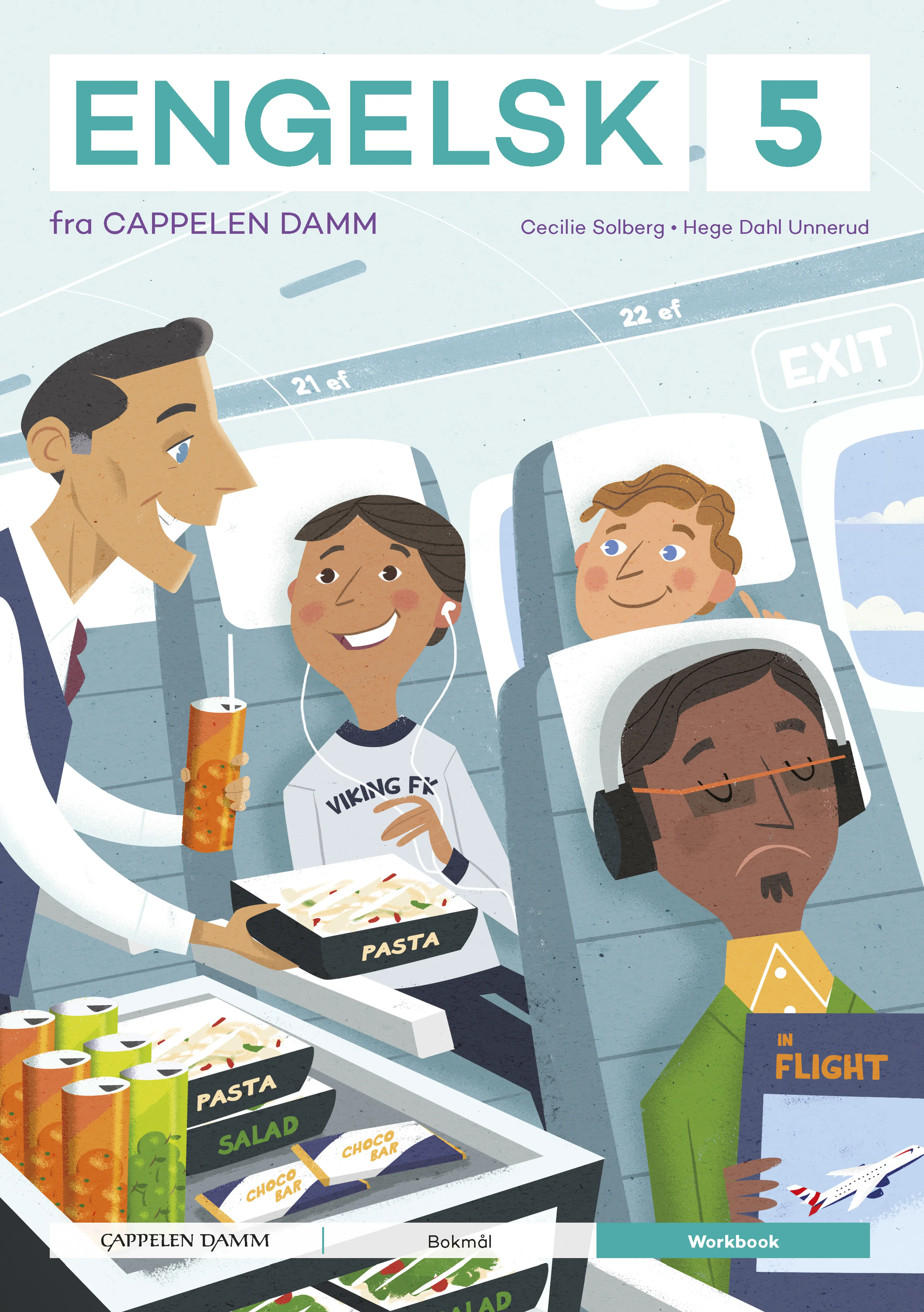 Omslag Engelsk 5 fra Cappelen Damm Workbook av Cecilie Solberg og Hege Dahl Unnerud (Heftet)