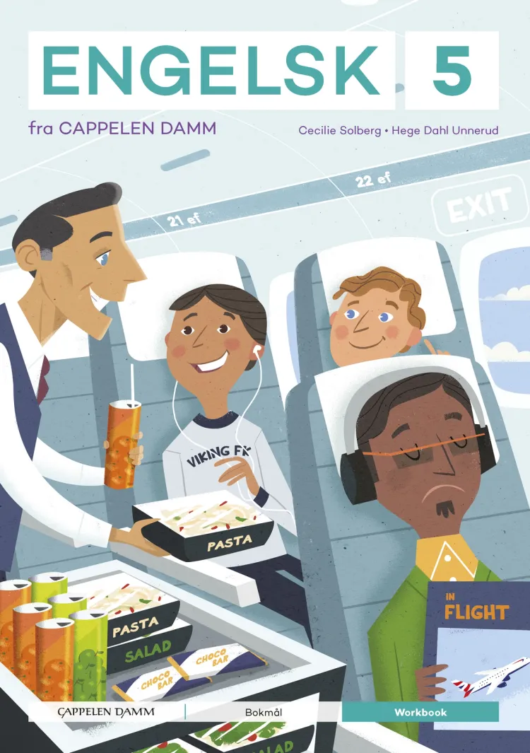 Omslag Engelsk 5 fra Cappelen Damm Workbook av Cecilie Solberg og Hege Dahl Unnerud (Heftet)