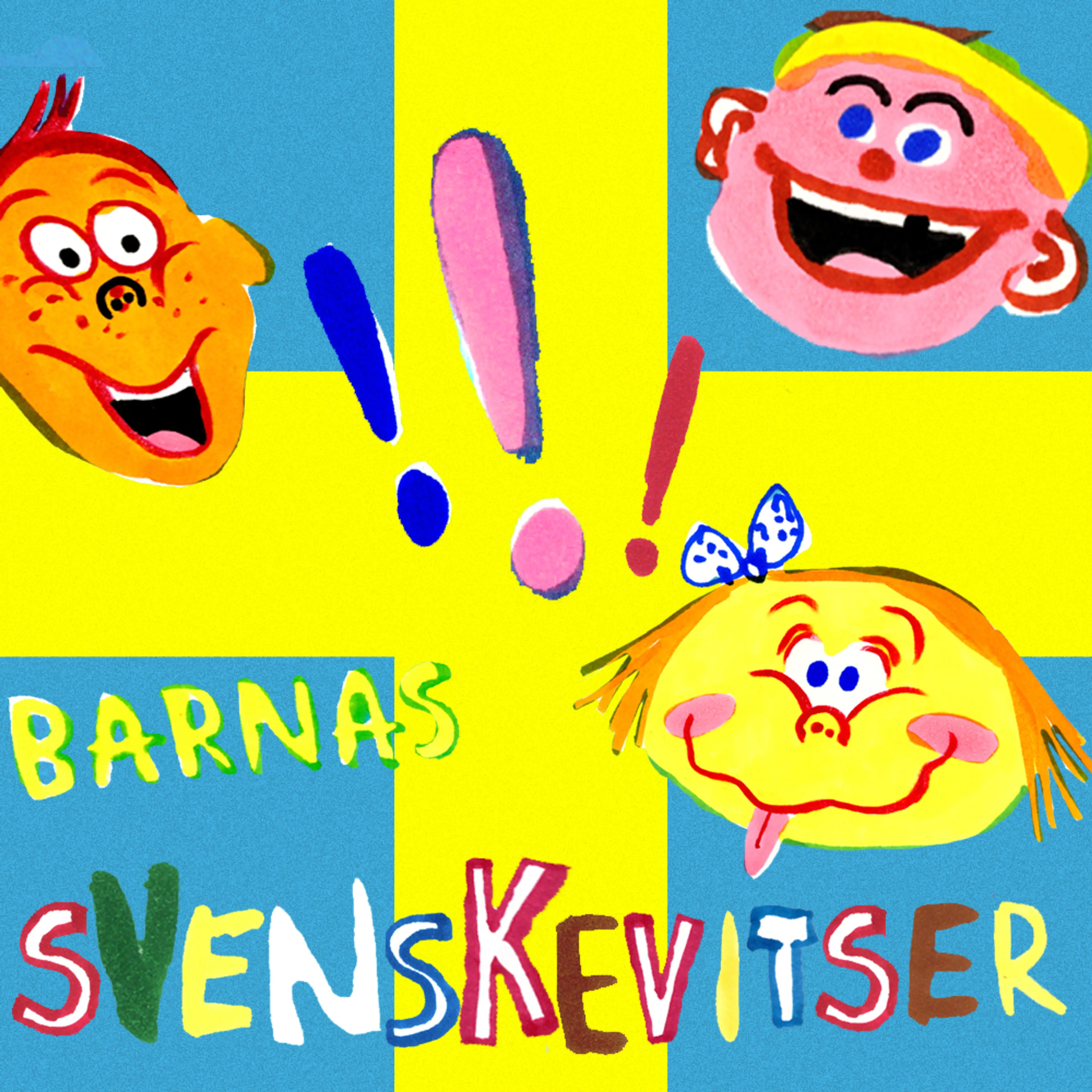 Omslag Barnas svenskevitser av Barnas Vitser (Lydbok)