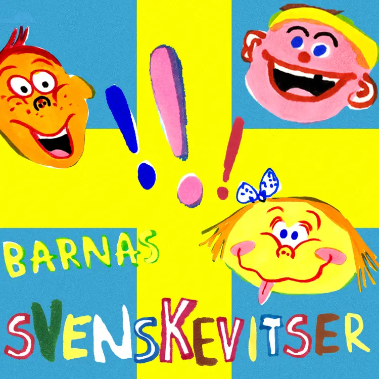 Omslag Barnas svenskevitser av Barnas Vitser (Lydbok)