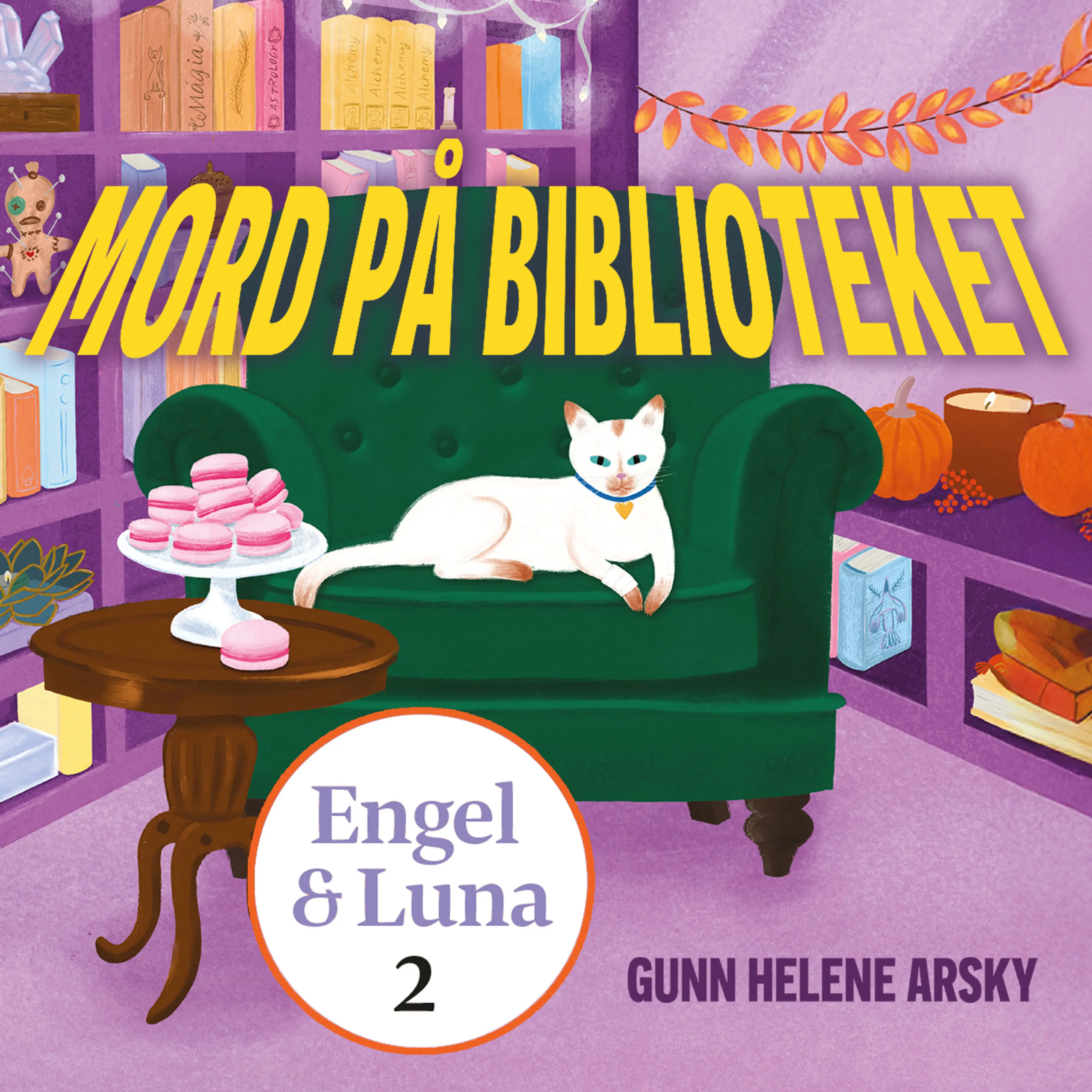 Omslag Mord på biblioteket av Gunn Helene Arsky (Lydbok)