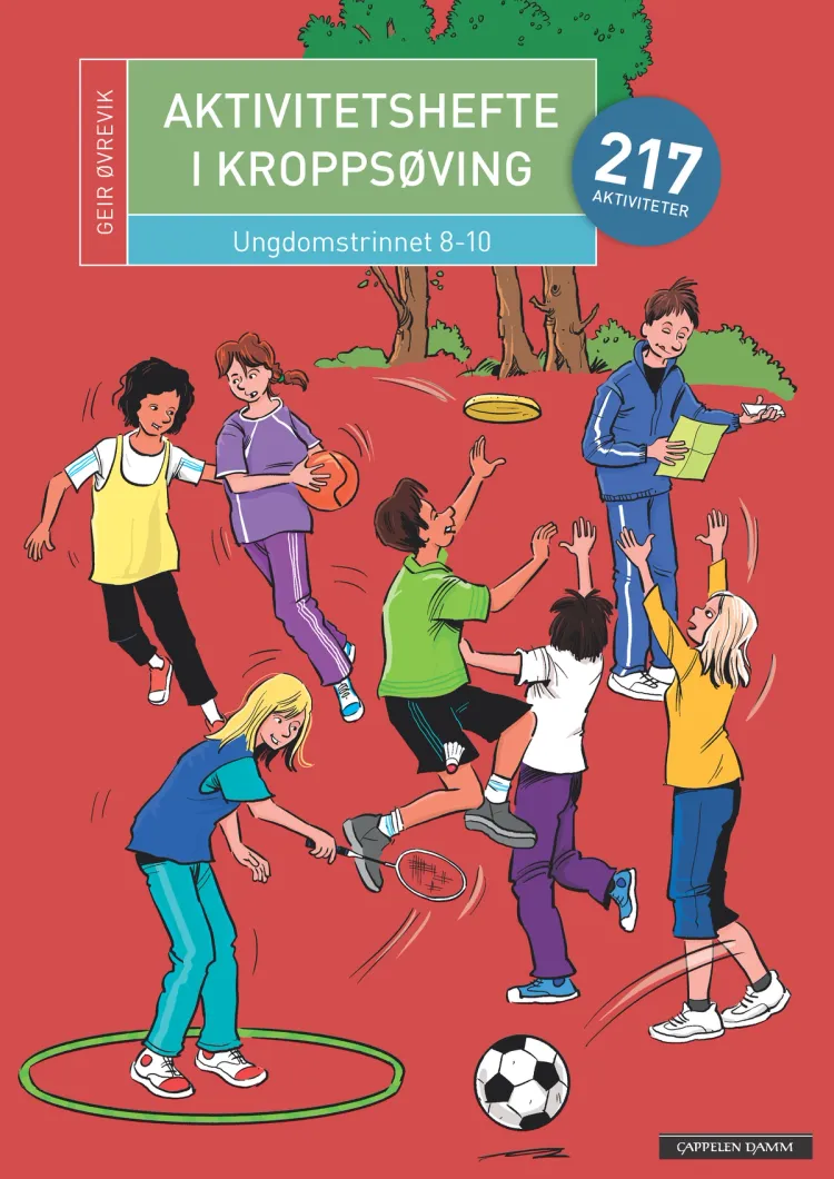 Omslag Aktivitetshefte i kroppsøving 8-10. 217 aktiviteter av Geir Øvrevik (Ukjent)