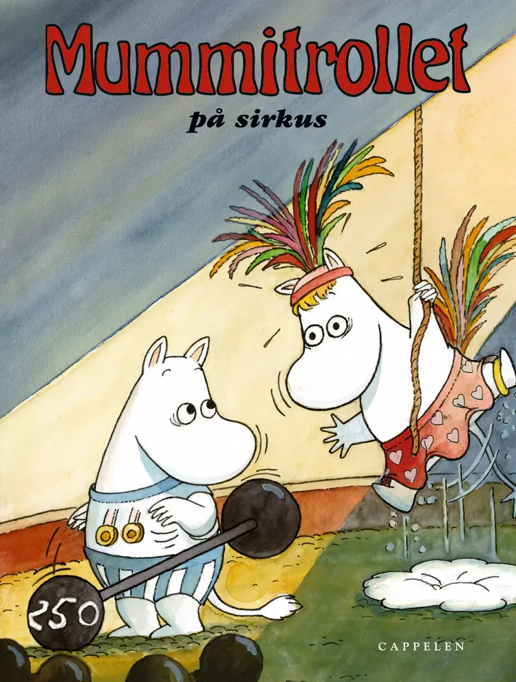 Omslag Mummitrollet på sirkus av Tove Jansson og Sara Lång (Innbundet)