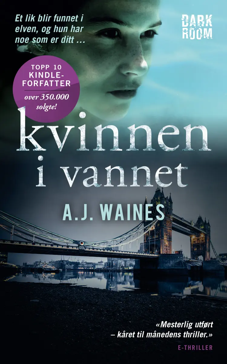 Omslag Kvinnen i vannet av A.J. Waines (Ebok)