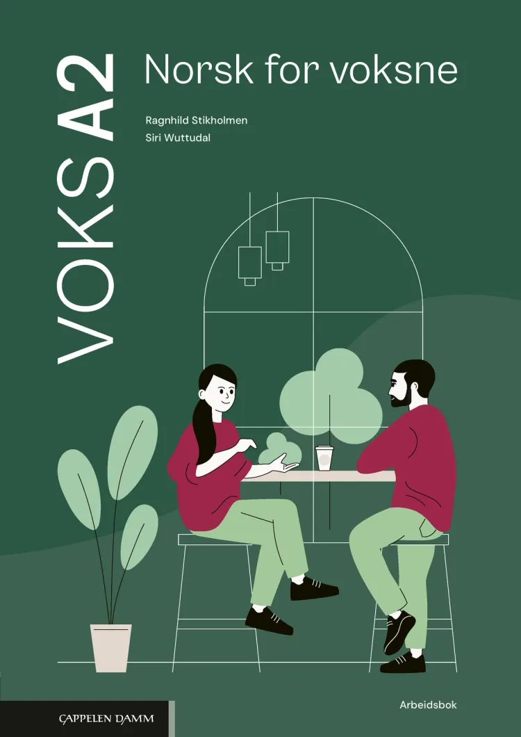 Omslag Voks A2 Norsk for voksne Arbeidsbok av Ragnhild Stikholmen og Siri Wuttudal (Heftet)