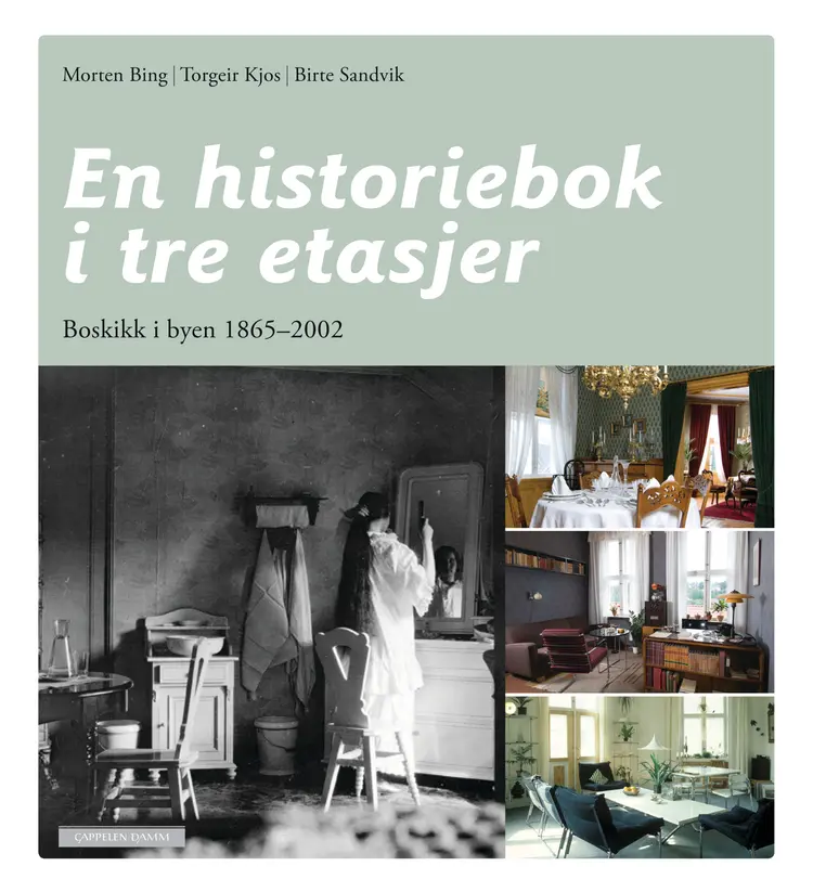 Omslag En historiebok i tre etasjer av Morten Bing, Birte Sandvik og Torgeir Kjos (Innbundet)