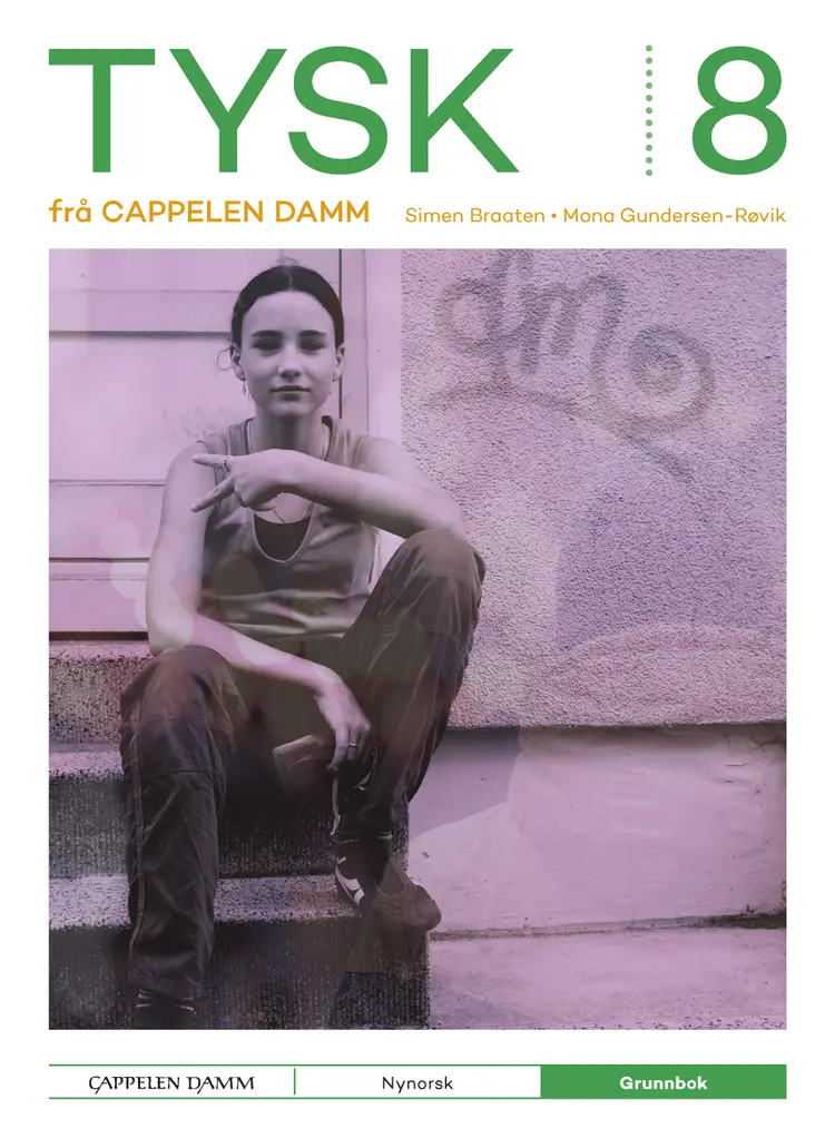 Omslag Tysk 8 frå Cappelen Damm Grunnbok av Simen Braaten og Mona Gundersen-Røvik (Innbundet)