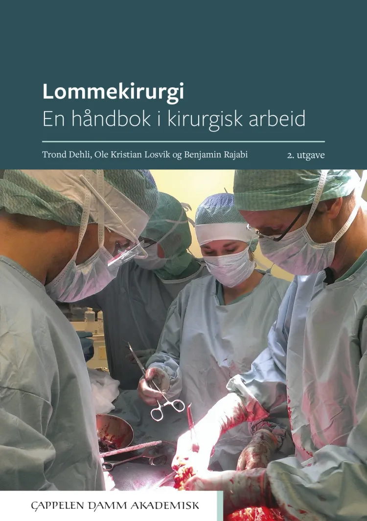 Omslag Lommekirurgi av Trond Dehli, Ole Kristian Losvik og Benjamin Rajabi (Heftet)