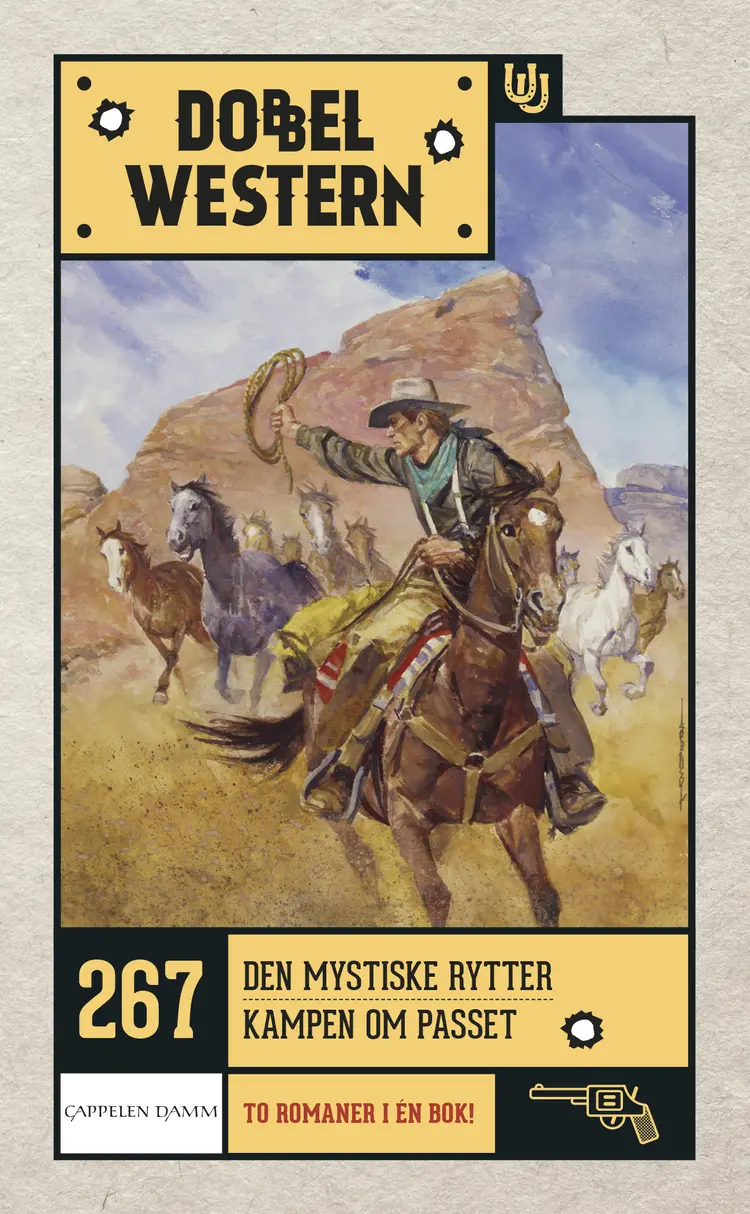 Omslag Den mystiske rytter/Kampen om passet av Zane Grey (Heftet)