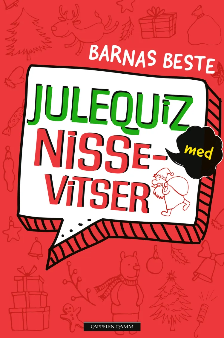 Omslag Barnas beste juleQUIZ med nissevitser (Innbundet)