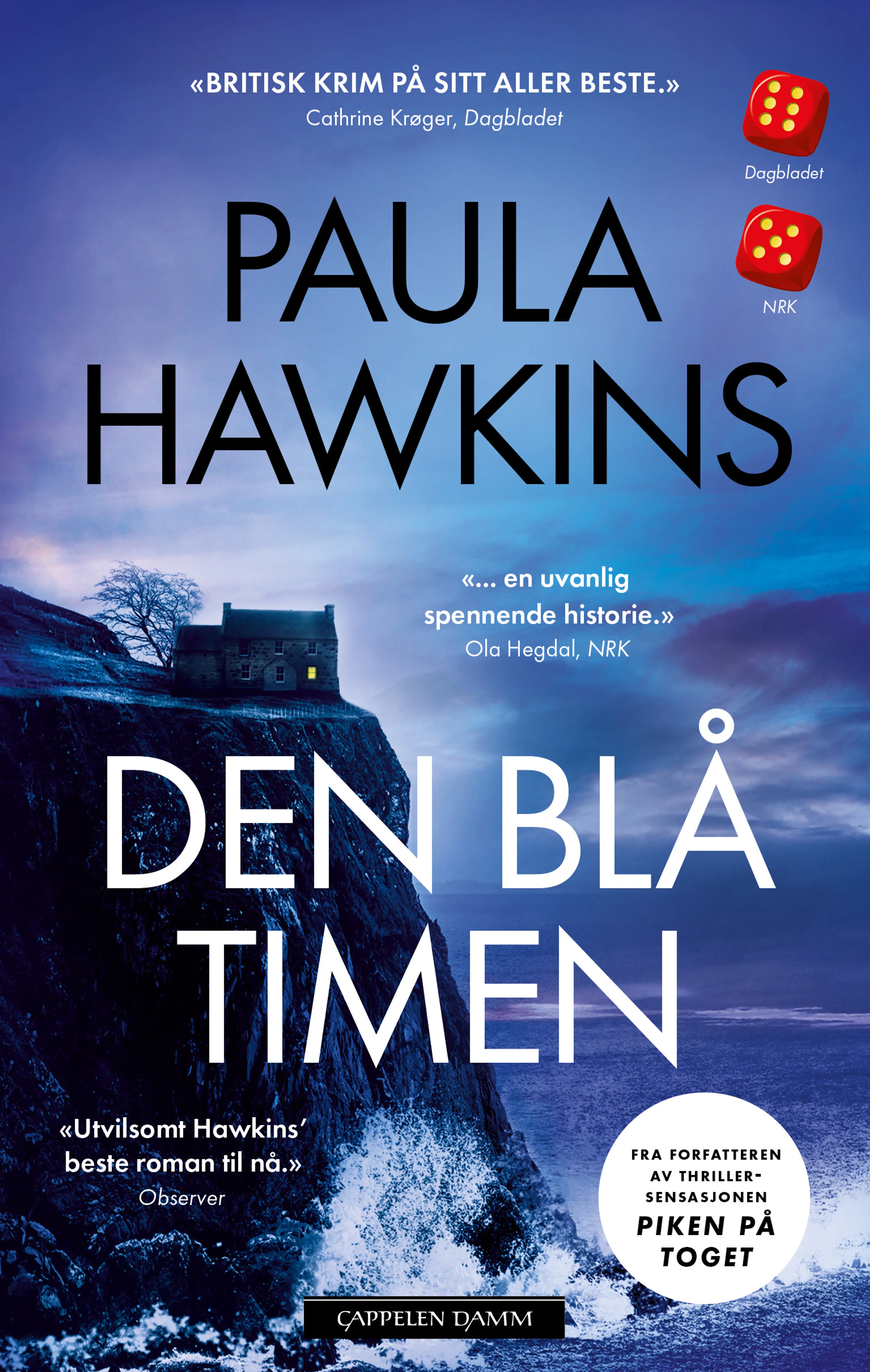 Omslag Den blå timen av Paula Hawkins (Heftet)