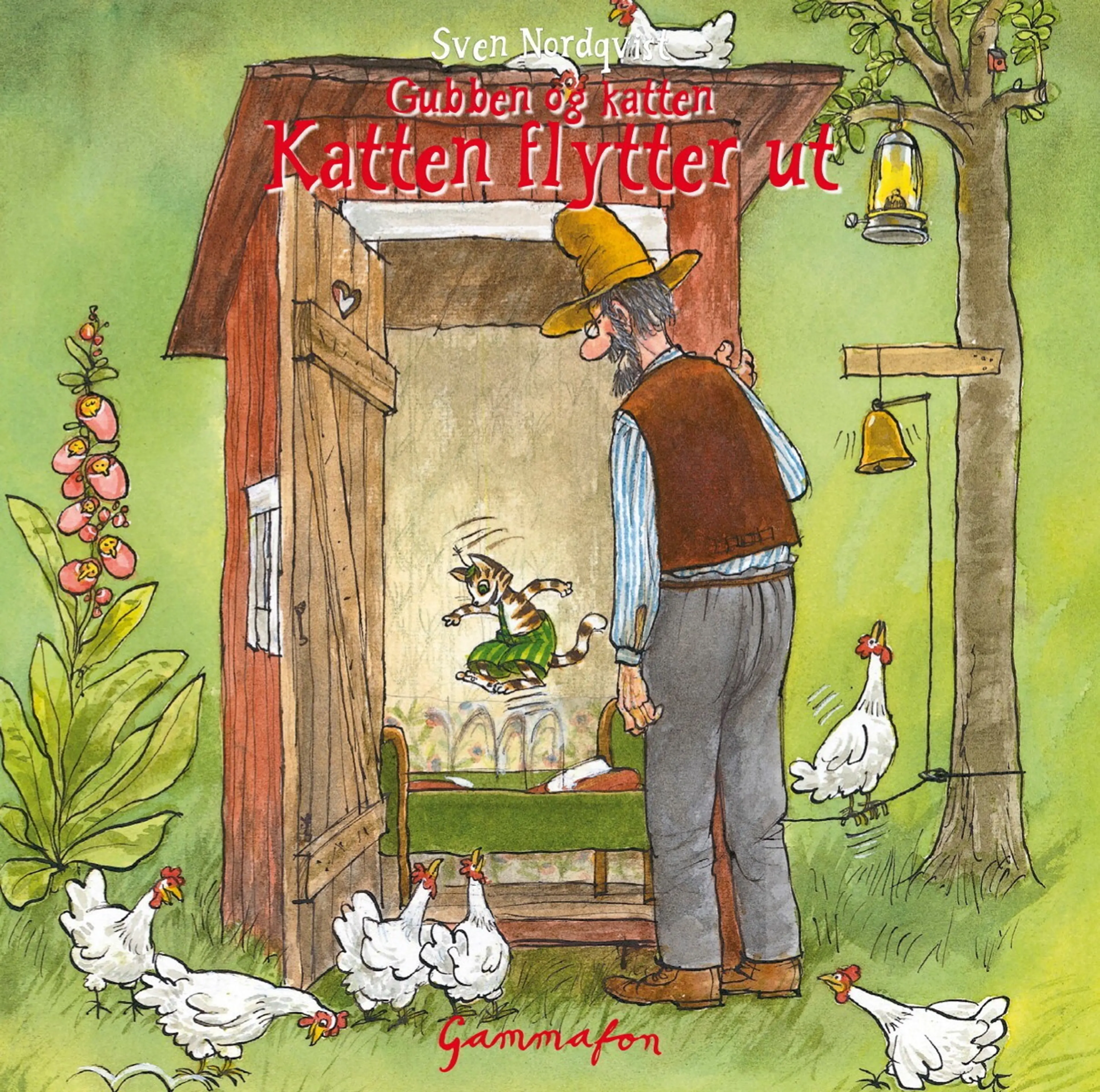 Omslag Gubben og katten - Katten flytter ut av Sven Nordqvist (Lydbok)