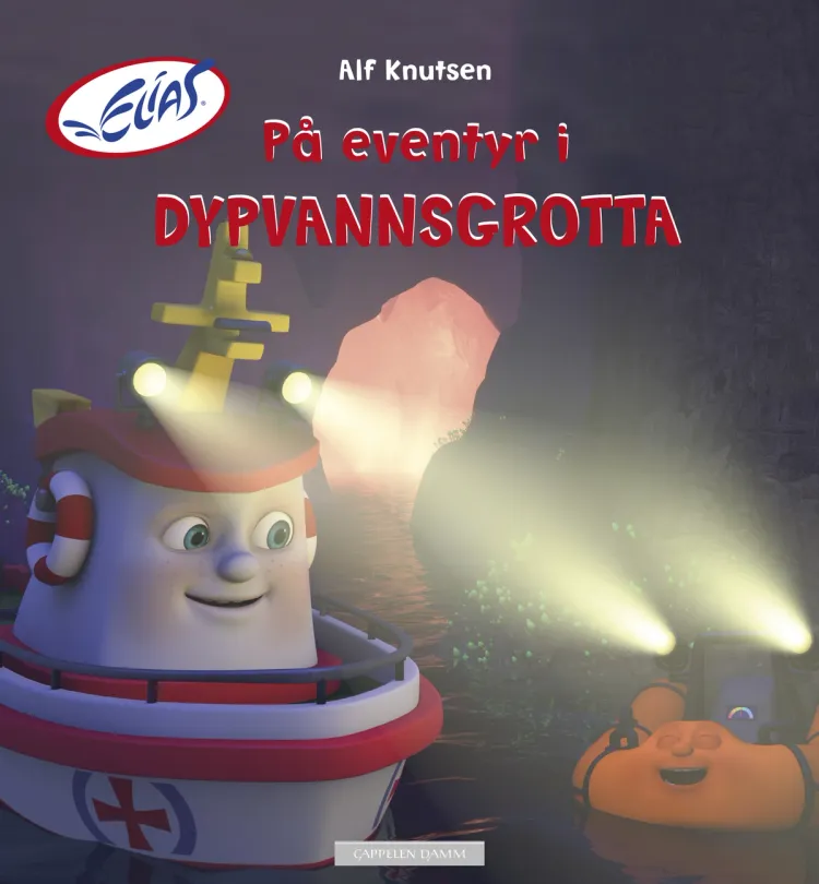 Omslag Elias - På eventyr i Dypvannsgrotta av Alf Knutsen (Innbundet)
