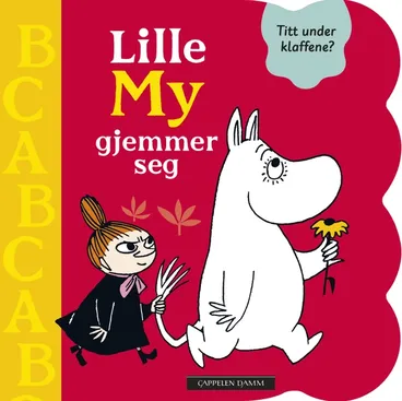 Omslag Mummitrollet - Lille My gjemmer seg av Tove Jansson (Innbundet)
