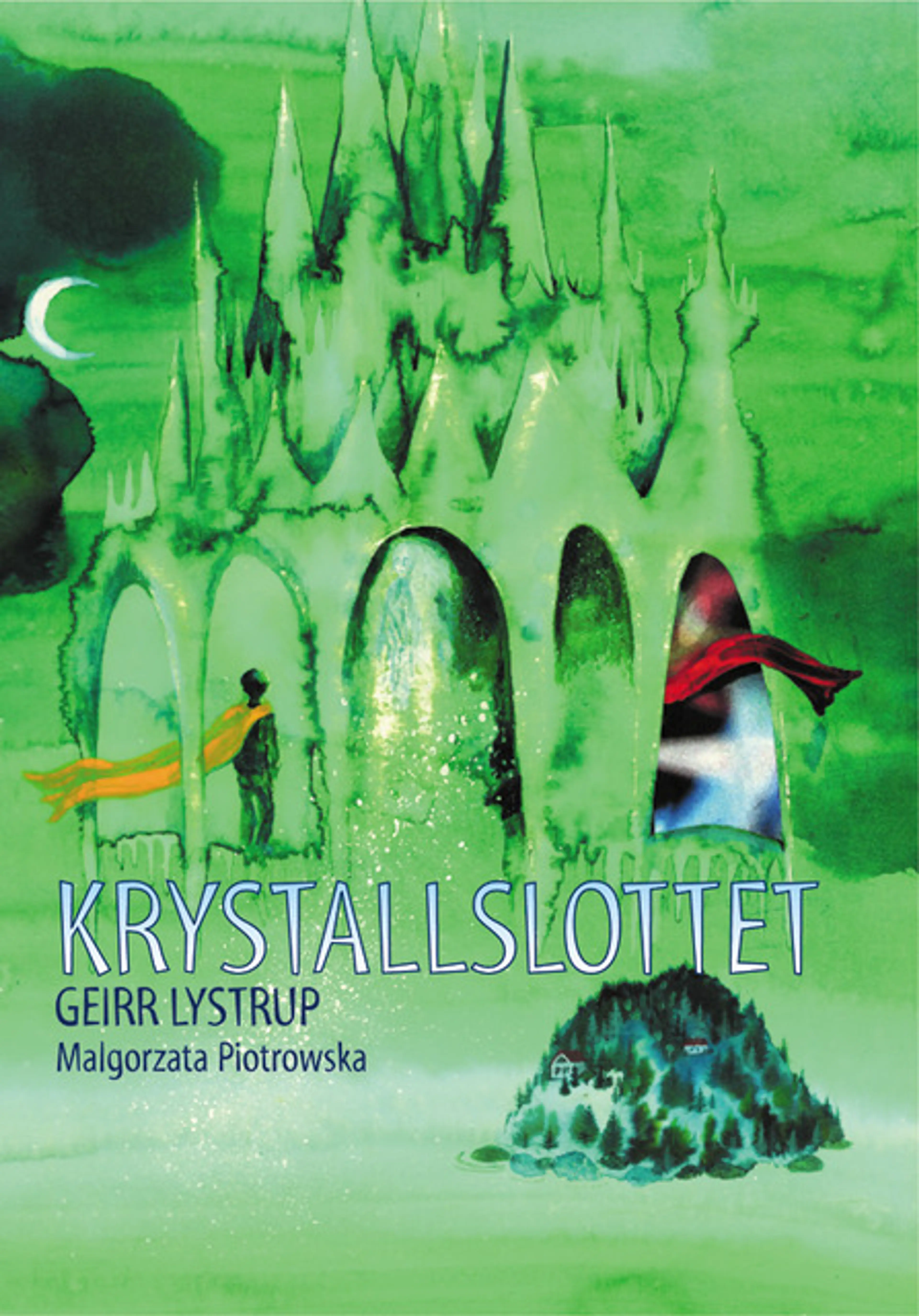 Omslag Krystallslottet av Lystrup Geirr (Innbundet)