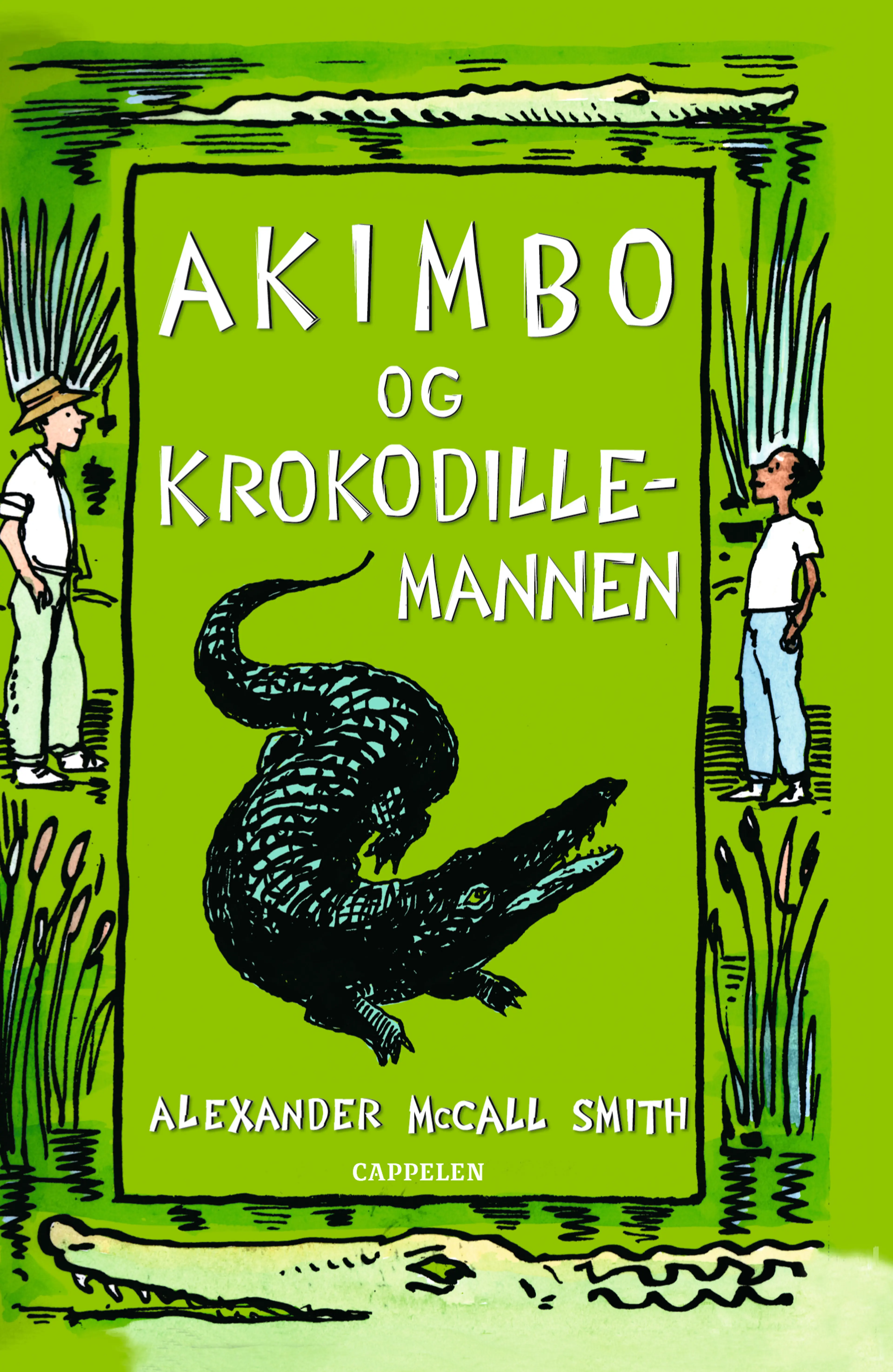 Omslag Akimbo og krokodillemannen av Alexander McCall Smith (Innbundet)