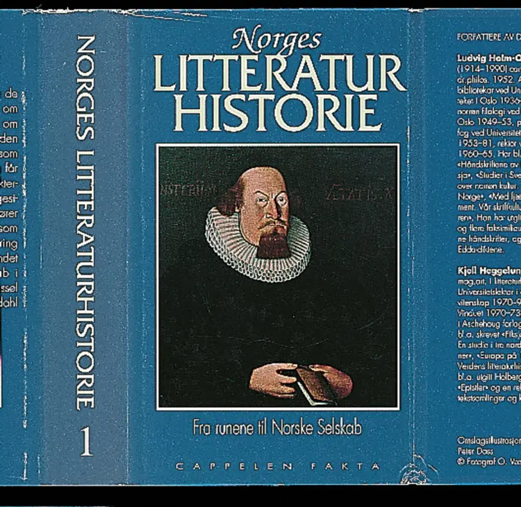Omslag Norges litteraturhistorie 1-8  standard av Edcard Beyer og Øystein Rottem (red.) (Innbundet)