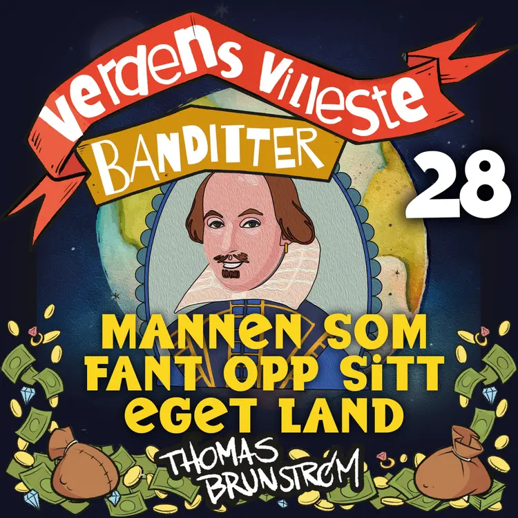 Omslag Mannen som fant opp sitt eget land av Thomas Brunstrøm (Lydbok)