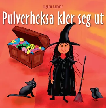 Omslag Pulverheksa kler seg ut av Ingunn Aamodt (Lydbok)