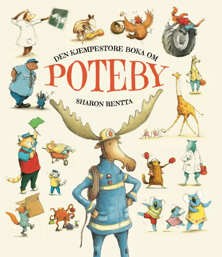Omslag Den kjempestore boka om POTEBY av Sharon Rentta (Innbundet)
