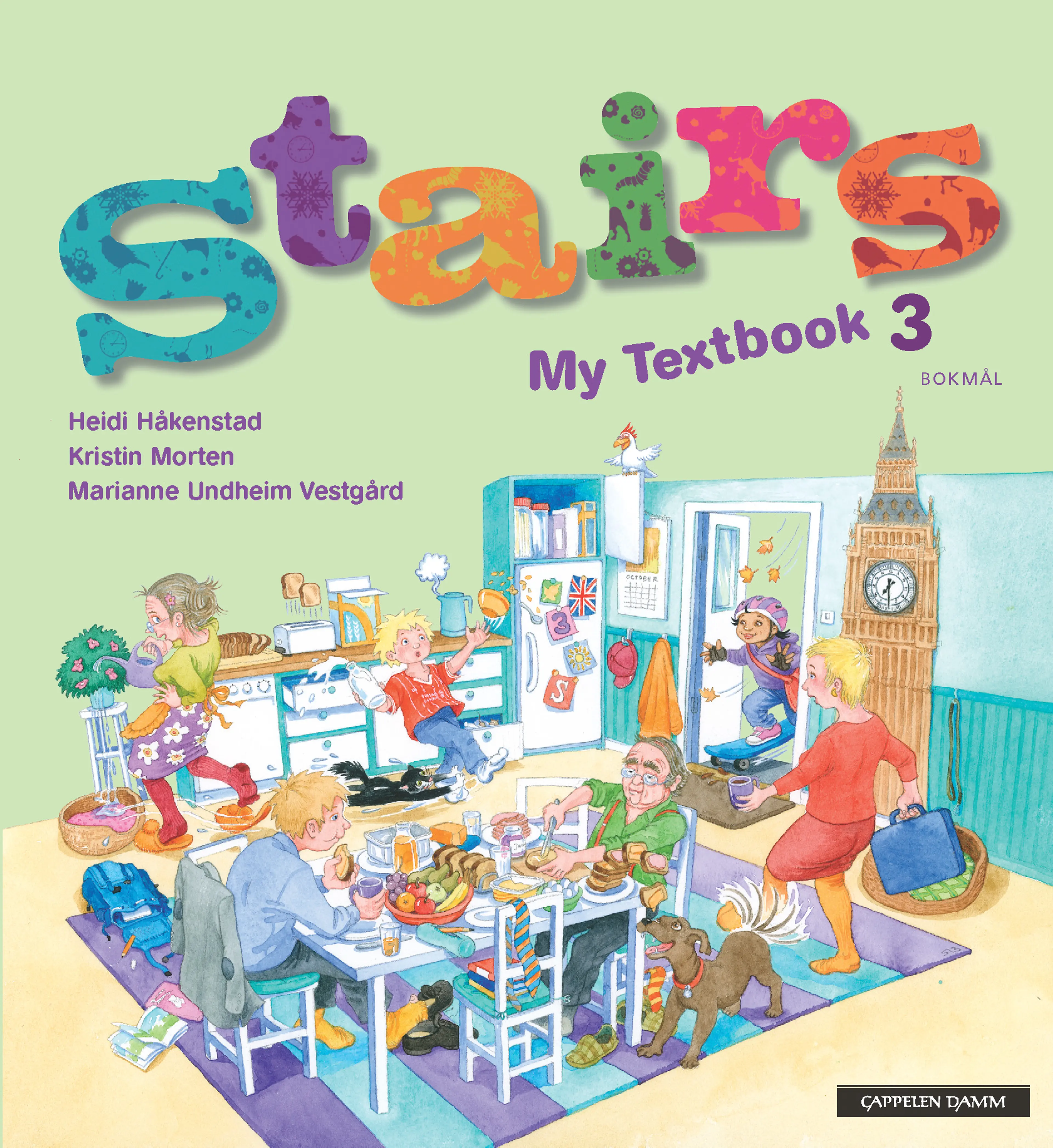 Omslag Stairs 3 Utgave 2 My Textbook av Heidi Håkenstad, Kristin Morten og Marianne Undheim Vestgård (Innbundet)