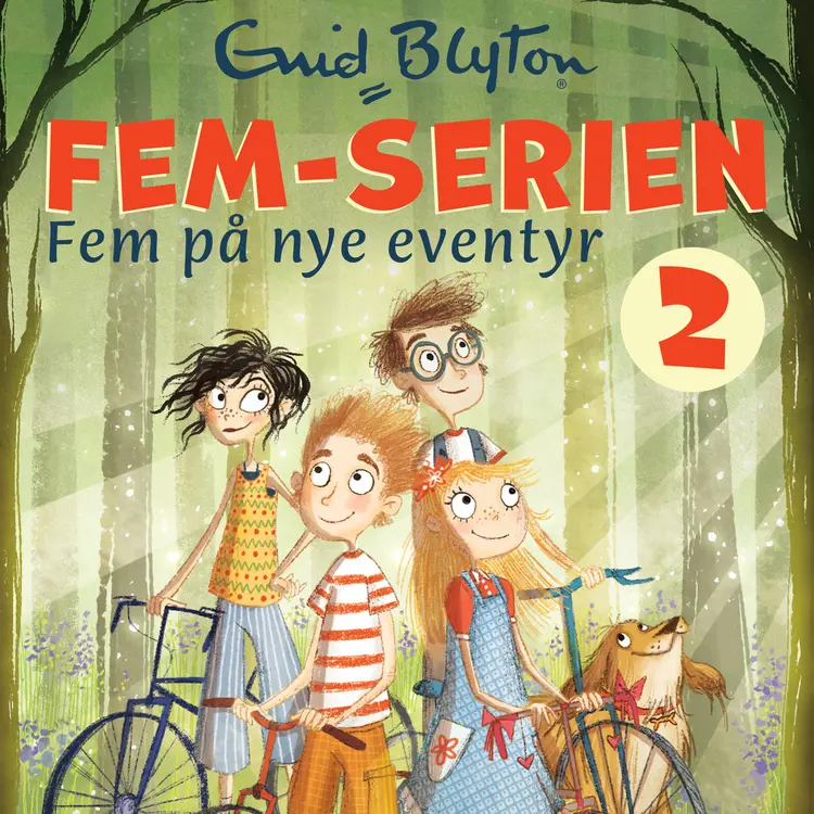 Omslag Fem på nye eventyr av Enid Blyton (Lydbok)