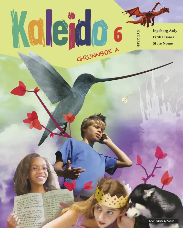 Omslag Kaleido 6 Grunnbok A av Ingeborg Anly, Sture Nome og Eirik Lissner (Innbundet)