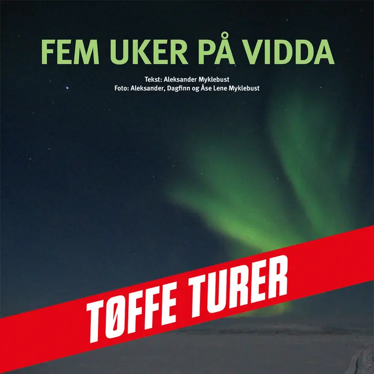 Omslag Fem uker på vidda av Aleksander Myklebust (Lydbok)